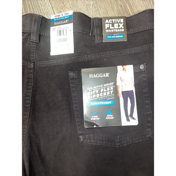 Haggar Active Series City Flex 5-Pocket Pants Slim-Straight #HC80004 NWT - Picture 8 of 9
